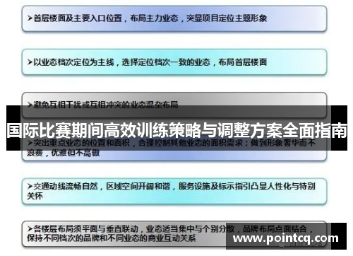 国际比赛期间高效训练策略与调整方案全面指南